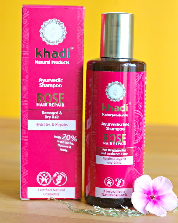 Khadi Rose Hair Repair Shampoo Test Extrem Trockene Haare Naturkosmetik Anti Aging Gesichtsole